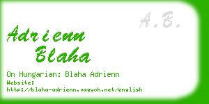 adrienn blaha business card